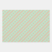 Perzik Mint Artistry Wrapping Papier Flat Sheet Se Inpakpapier Vel (Voorkant 3)