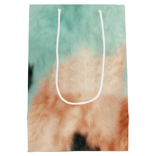 Perzik Mint Cream Koeienhuid Medium Cadeauzakje (Achterkant)