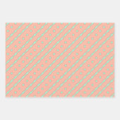 Perzik & Mint Pastels Wrapping Papier Flat Sheet S Inpakpapier Vel (Voorkant 3)
