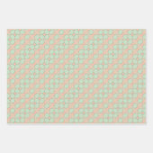 Perzik & Mint Pastels Wrapping Papier Flat Sheet S Inpakpapier Vel (Voorkant 2)