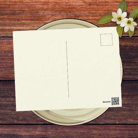 Perzik Moderne Retro Groovy Achttiende 18e Verjaar Briefkaart