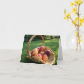 Perzik notecard kaart (Gele Bloem)