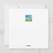 Perzik op aarde Grappige Kerstkaart met een grapje (Achterkant)