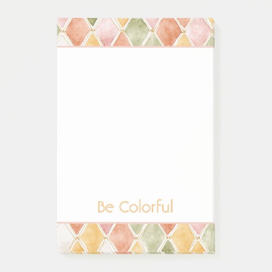 Perzik Oranje Groen Geel Blush  Post-it® Notes (Voorkant)