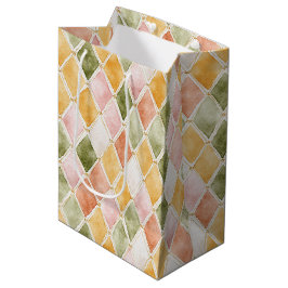 Perzik Oranje Groen Geel Blush Roze Verjaardag Medium Cadeauzakje