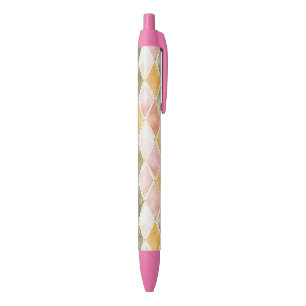 Perzik Oranje Groen Geel Blush Zwarte Inkt Pen