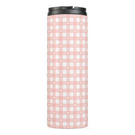 Perzik Oranje Ruitjes Thermosbeker