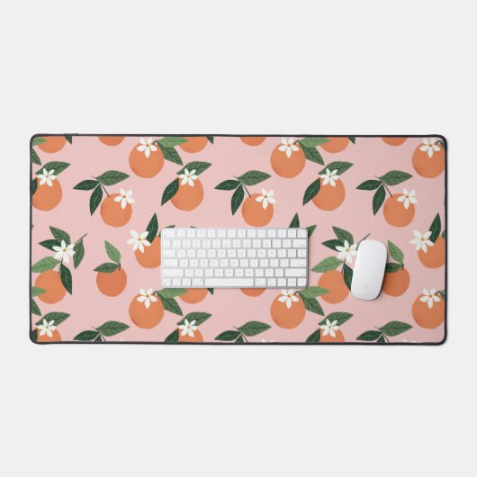 Perzik Oranje sappatroon Bureaumat (Keyboard & Muis)