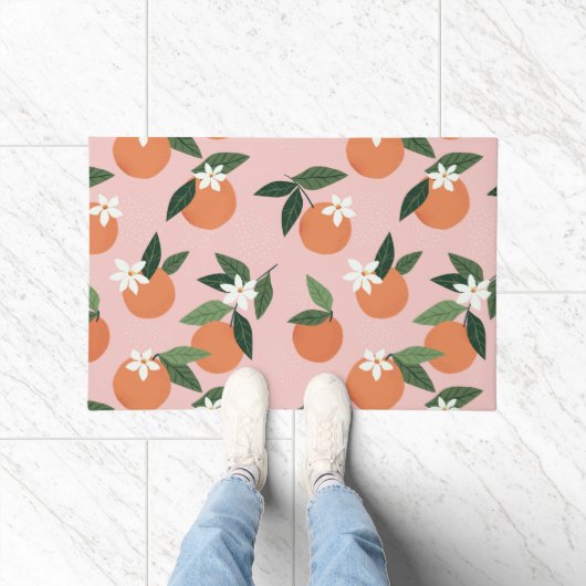 Perzik Oranje sappatroon Deurmat (Binnen)