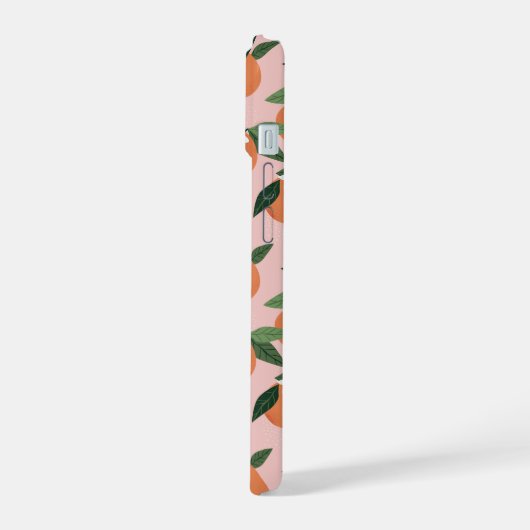 Perzik Oranje sappatroon iPhone 15 Case (Linkerkant)