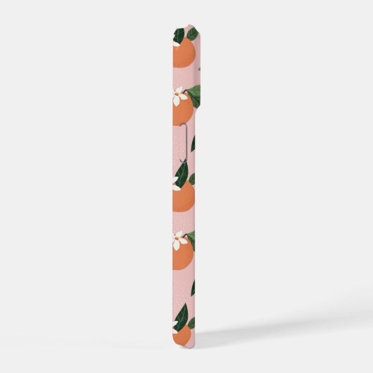 Perzik Oranje sappatroon iPhone 15 Case (Rechterkant)