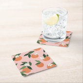 Perzik Oranje sappatroon Kartonnen Onderzetters (Insitu)