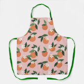 Perzik Oranje sappatroon Schort (Voorkant)