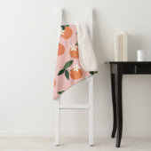 Perzik Oranje sappatroon Sherpa Deken (In situ)