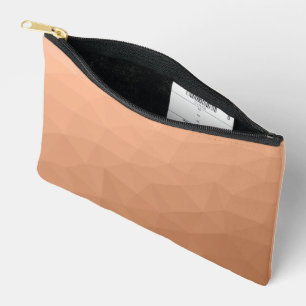 Perzik Oranje verloop geometrisch maaspatroon Etui