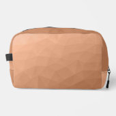 Perzik Oranje verloop geometrisch maaspatroon Toilettasje (Voorkant)