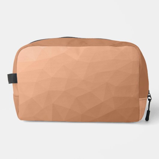 Perzik Oranje verloop geometrisch maaspatroon Toilettasje (Voorkant)