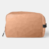 Perzik Oranje verloop geometrisch maaspatroon Toilettasje (Achterkant)