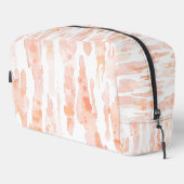 Perzik Oranje Witte Streep Abstract Toilettasje (Rechterhoek)