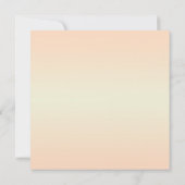 Perzik Orchidee Waterverf Posh bruiloft uitnodigin Kaart (Achterkant)