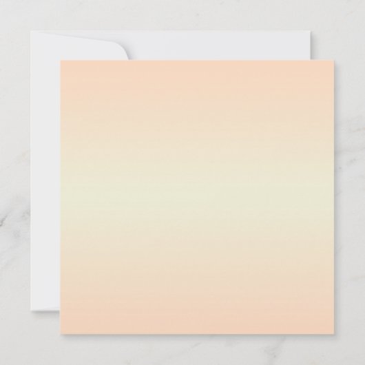 Perzik Orchidee Waterverf Posh bruiloft uitnodigin Kaart (Achterkant)