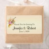 Perzik Orchidee Waterverf Posh Water flesje Label (Insitu)