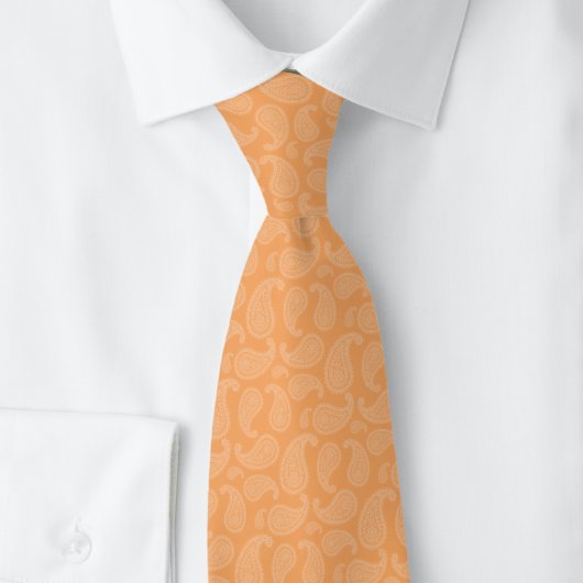 Perzik Paisley Stropdas