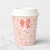 Perzik Papieren Bekers (Achterkant)