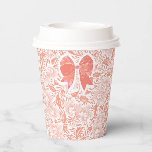 Perzik Papieren Bekers (Achterkant)