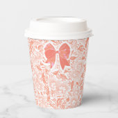 Perzik Papieren Bekers (Voorkant)