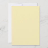 Perzik Pastel Bloemige Romantische Bruiloft Kaart (Achterkant)