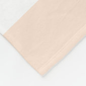 Perzik Pastel & Witte Lijnen Patroon Fleece Deken (Hoek)