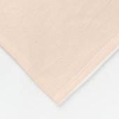 Perzik Pastel & Witte Squircle Patroon Ontwerp Fleece Deken (Hoek)