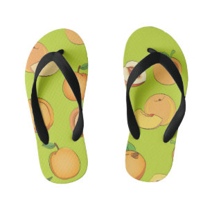Perzik Patroon 4 Kinder Teenslippers