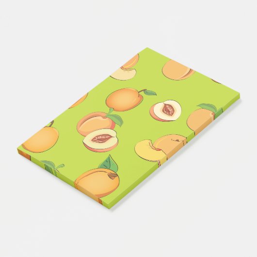 Perzik Patroon 4 Post-it® Notes (Schuin)