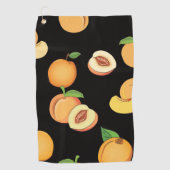 Perzik Patroon 5 Golfhanddoek (Voorkant)
