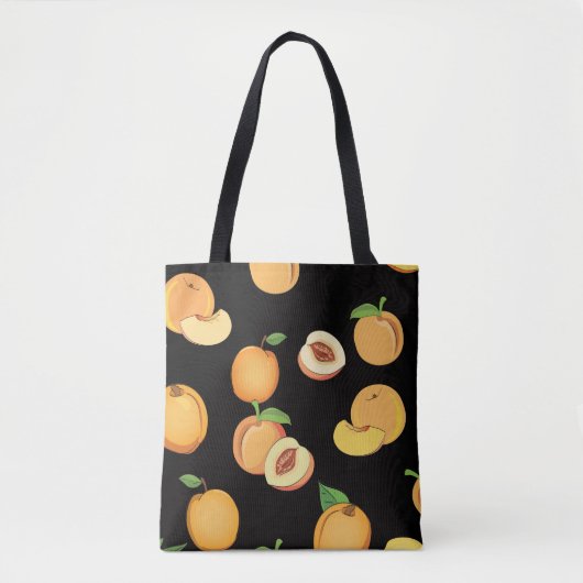 Perzik Patroon 5 Tote Bag (Voorkant)