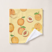 Perzik Patroon 7 Bad Handdoek (Wasdoekje)