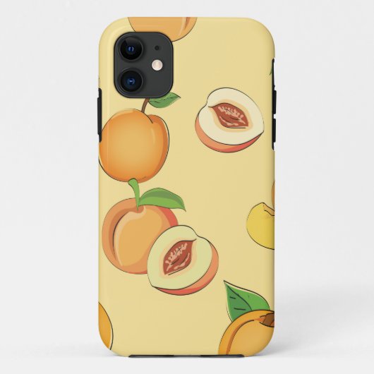 Perzik Patroon 7 Case-Mate iPhone Case (Achterkant)