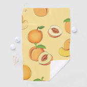 Perzik Patroon 7 Golfhanddoek (Insitu)