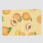 Perzik Patroon 7 Golfhanddoek (Horizontaal)
