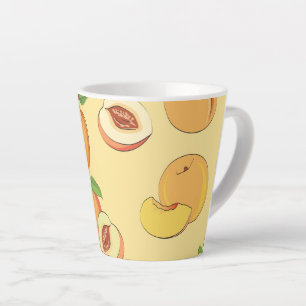 Perzik Patroon 7 Latte Mok