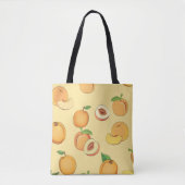 Perzik Patroon 7 Tote Bag (Voorkant)