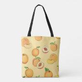 Perzik Patroon 7 Tote Bag (Achterkant)