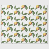 Perzik Patroon Cadeaupapier (Vlak)