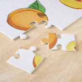 Perzik Patroon Legpuzzel (Zijkant)