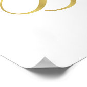 PERZIK PERENBLOEM FLORALE WATERVERF BRUIDSSHOWER W POSTER (Hoek)