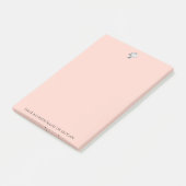 Perzik Persoonlijke Aangepaste Zakelijke Logo Post-it® Notes (Schuin)
