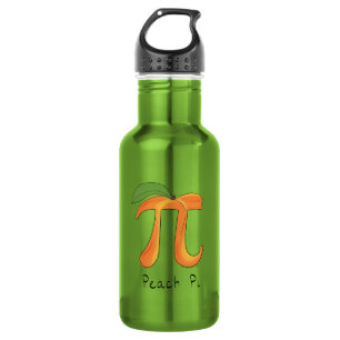 Perzik Pi Symbool Wiskundeleraar Waterfles