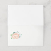 Perzik Pioen Bloem Blank Plaats Kaarten Plaatskaartje (Buitenkant ongevouwen)